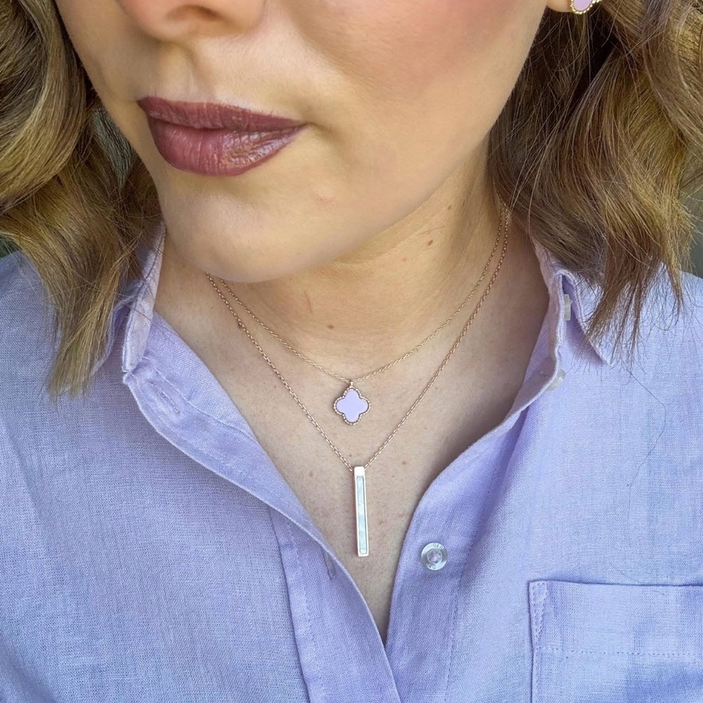 Park Lane “Lana” Necklace in Lavender! BNIB!! - Picture 6 of 8
